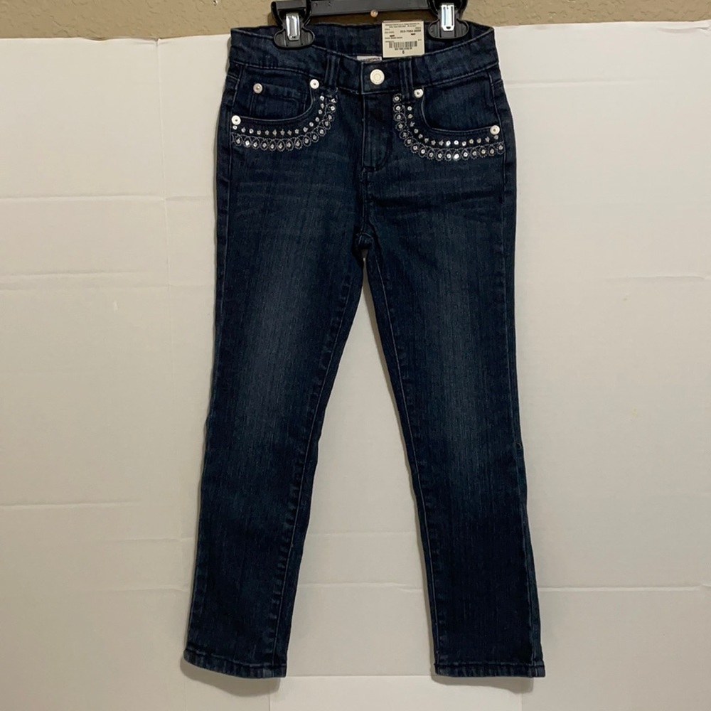 NWT Arizona Jeans skinny size 6 sequins pockets